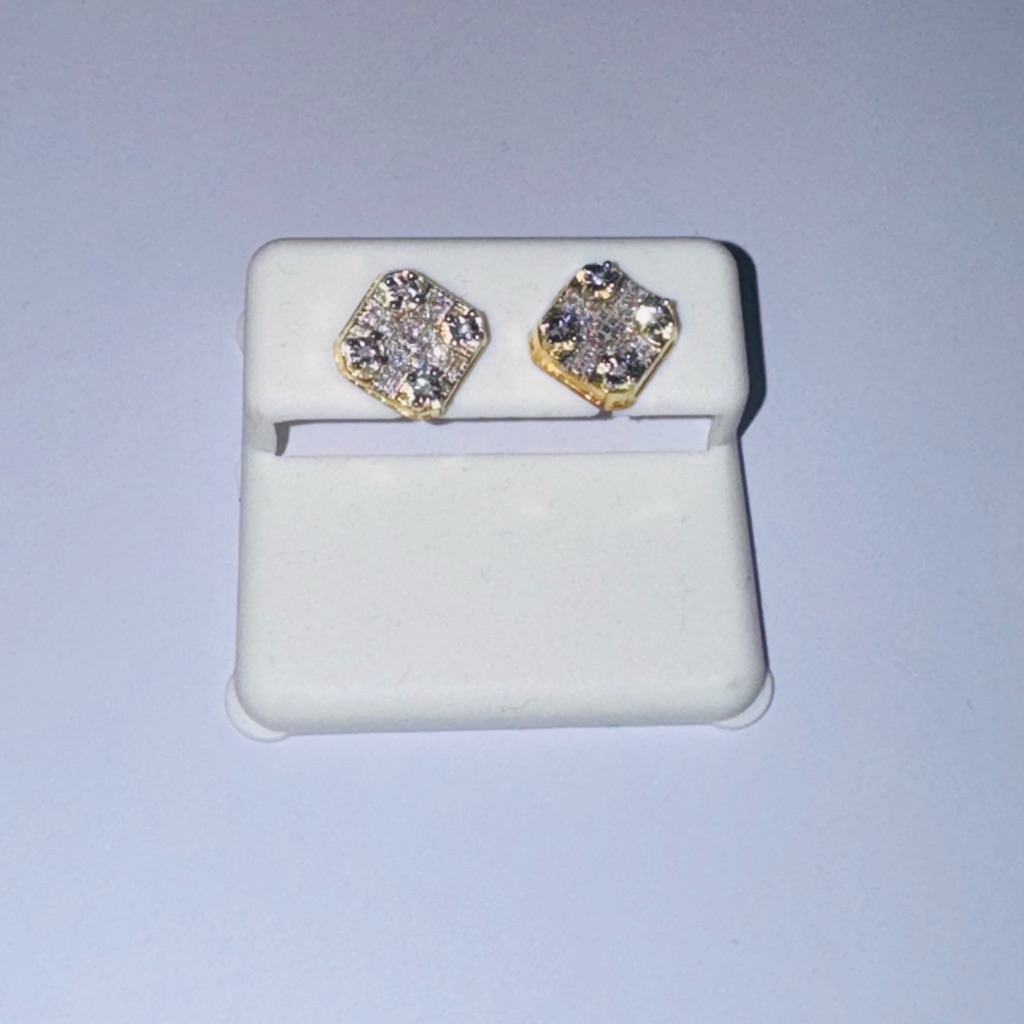 Real Diamond Earrings For Men, Screw Back Natural Diamonds, Gift For Him, Sale!